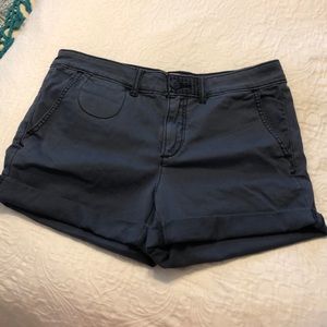 Anthropologie Navy Chino Shorts 26